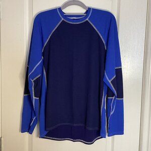 Lululemon Athletica Men's Long Sleeve Top Blue Base Layer Size M Activewear